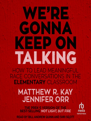 cover image of We're Gonna Keep On Talking
